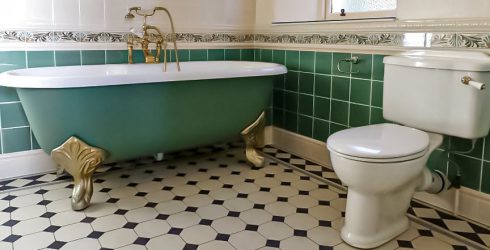 Victorian bathroom tiling